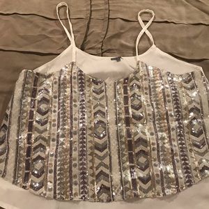 Charlotte Russe Sequin Top , size L